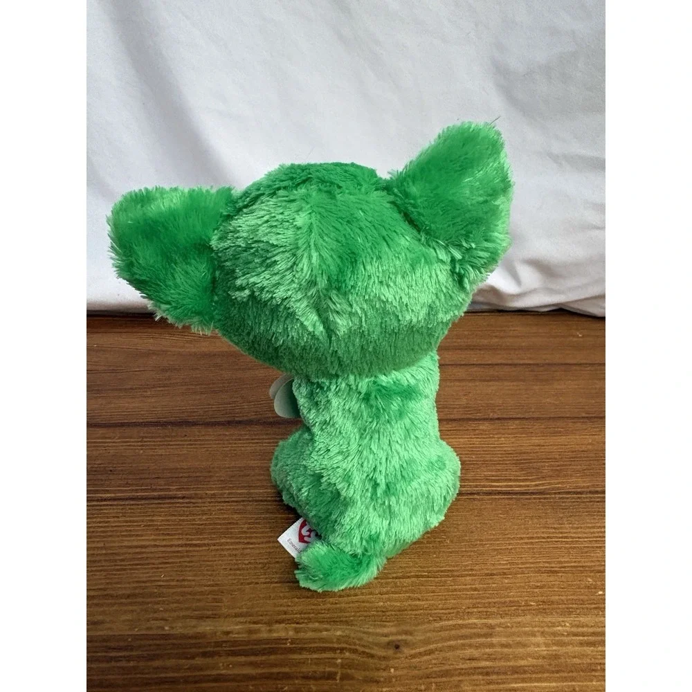 Ty Beanie Boos Emerald Green Dog Plush Shamrock St Patrick's Day w/ Tag